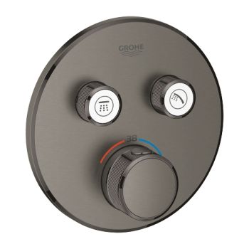 - GROHE-SmartControl Bateria termostatyczna do obsługi dwóch wyjść wody kolor grafit szczotkowany 29119AL0 - 29119AL0 - Łazienki Szydłowski