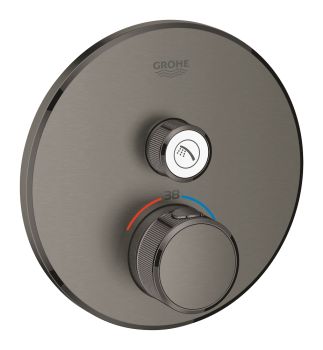 - GROHE-SmartControl Bateria termostatyczna do obsługi jednego wyjścia wody kolor brushed hard graphite 29118AL0 - 29118AL0 - Łazienki Szydłowski
