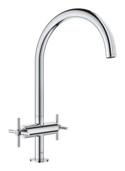 - GROHE-Atrio Dwuuchwytowa bateria kuchenna chrom 30362000 - 30362000 - Łazienki Szydłowski