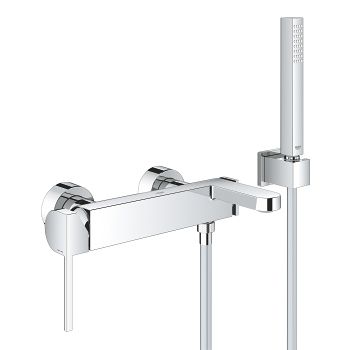  - GROHE-Plus bateria wannowa z zestawem natryskowym chrom 33547003 - 33547003 - Łazienki Szydłowski