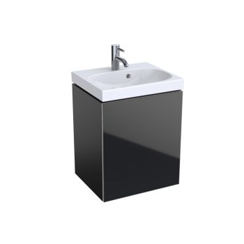  - GEBERIT Acanto Szafka pod umywalkę 44,5x53,5 cm, korpus lakierowany czarny mat 500608161 - 500.608.16.1 - Łazienki Szydłowski