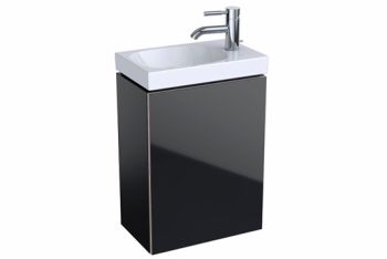 - GEBERIT Acanto Szafka pod umywalkę 39,5x53,5 cm, korpus lakierowany czarny mat 500607161 - 500.607.16.1 - Łazienki Szydłowski