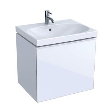 GEBERIT Acanto Szafka pod umywalkę 59,5x53,5 cm, korpus lakierowany połysk, biały 500609012 500.609.01.2 od 