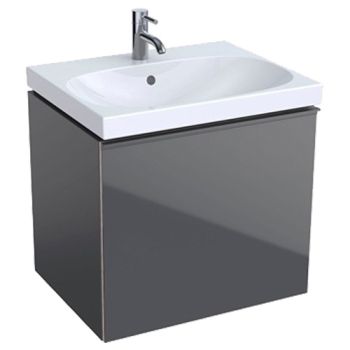  - GEBERIT Acanto Szafka pod umywalkę 59,5x53,5 cm, korpus lakierowany matowy, lava 500609JK2 - 500.609.JK.2 - Łazienki Szydłowski