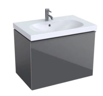  - GEBERIT Acanto Szafka pod umywalkę 74 x 53,5 cm, korpus lakierowany matowy, lava 503004JK2 - 503.004.JK.2 - Łazienki Szydłowski