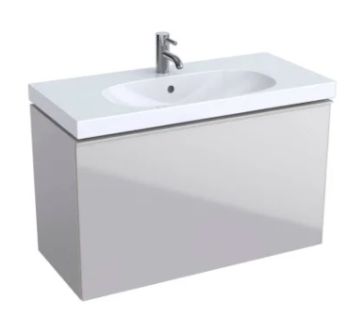  - GEBERIT Acanto Szafka pod umywalkę 89x53,5 cm, korpus lakierowany matowy, piaskowy 500616JL2 - 500.616.JL.2 - Łazienki Szydłowski