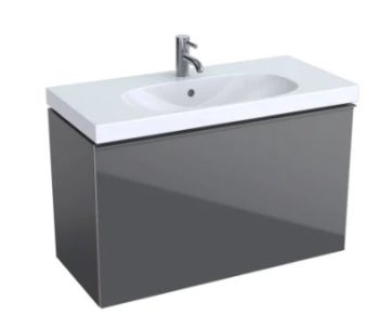  - GEBERIT Acanto Szafka pod umywalkę 89x53,5 cm korpus lakierowany matowy lava 500616JK2 - 500.616.JK.2 - Łazienki Szydłowski