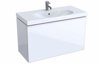  - GEBERIT Acanto Szafka pod umywalkę 89x53,5 cm, korpus lakierowany na wysoki połysk, biały 500616012 - 500.616.01.2 - Łazienki Szydłowski