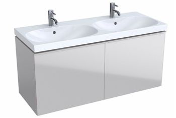  - GEBERIT Acanto Szafka pod umywalkę 119x53,5 cm, korpus lakierowany matowy, piaskowy 500613JL2 - 500.613.JL.2 - Łazienki Szydłowski