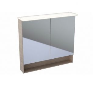  - GEBERIT Acanto Szafka z lustrem 83x89 cm, korpus melaminowa struktura drewna, dąb mystic 500646002 - 500.646.00.2 - Łazienki Szydłowski