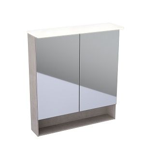  - GEBERIT Acanto Szafka z lustrem 83x74 cm, korpus melaminowa struktura drewna, dąb mystic 500645002 - 500.645.00.2 - Łazienki Szydłowski