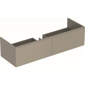 - GEBERIT Xeno2 Szafka pod umywalkę 140 cm, 2 szuflady, ciepły szary mat 500348001 - 500.348.00.1 - Łazienki Szydłowski