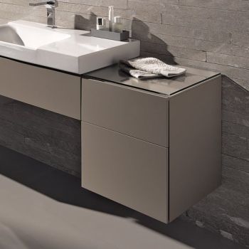 - GEBERIT Xeno2 Szafka boczna 45 x 51 x 46,2 cm, ciepły szary mat 500504001 - 500.504.00.1 - Łazienki Szydłowski