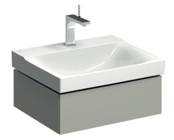 - GEBERIT Xeno2 Szafka pod umywalkę 58x46,2 cm, 1 szuflada, ciepły szary mat 500505001 - 500.505.00.1 - Łazienki Szydłowski