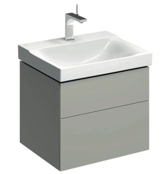 - GEBERIT Xeno2 Szafka pod umywalkę 60 cm, 2 szuflady, ciepły szary mat 500506001 - 500.506.00.1 - Łazienki Szydłowski