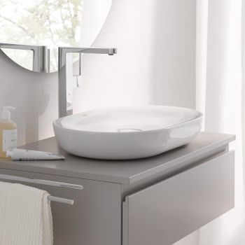 - GROHE- Essence Umywalka nablatowa 60x40 cm biała z powłoka Pure Guard 3960800H - 3960800H - Łazienki Szydłowski