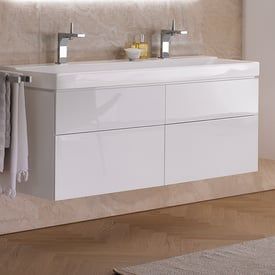 - GEBERIT Xeno2 Szafka pod umywalkę 120 cm, 4 szuflady, biały połysk 500518011 - 500.518.01.1 - Łazienki Szydłowski