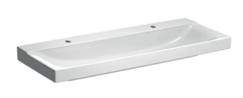  - GEBERIT Xeno2 Umywalka 120 x 48 cm, z dwoma otworami biały z powłoką keratect 500550011 - 500.550.01.1 - Łazienki Szydłowski