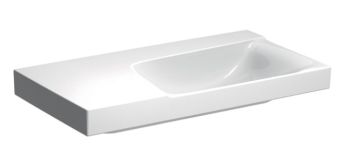 - GEBERIT Xeno2 Umywalka 90 x 48 cm, lewa, bez otworu, biały z powłoka keratect 500536011 - 500.536.01.1 - Łazienki Szydłowski
