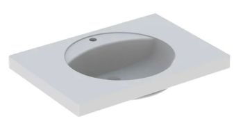  - GEBERIT Preciosa Umywalka 80 x 55 cm  biała 124283000 - 124283000 - Łazienki Szydłowski