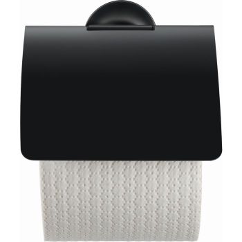 - DURAVIT Starck T Uchwyt na papier toaletowy z pokrywą, czarny mat 0099404600 - 0099404600 - Łazienki Szydłowski