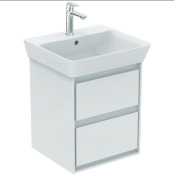  - IDEAL STANDARD Connect Air Szafka umywalkowa 50 cm, biały połysk, biały matowy lakier E1608B2 - E1608B2 - Łazienki Szydłowski