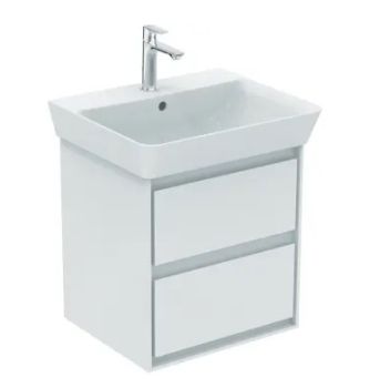  - IDEAL STANDARD Connect Air Szafka umywalkowa 55 cm, biały połysk, biały matowy lakier E1607B2 - E1607B2 - Łazienki Szydłowski