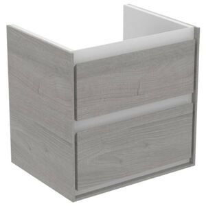  - IDEAL STANDARD Connect Air Szafka umywalkowa 60 cm, szary dąb, biały matowy lakier E1606PS - E1606PS - Łazienki Szydłowski