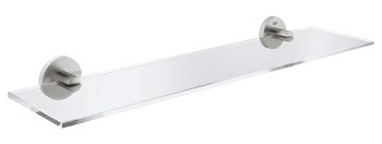 - GROHE-Essentials półka szklana 38 cm z uchwytami stal nierdzewna 40799DC1 - 40799DC1 - Łazienki Szydłowski