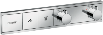 - HANSGROHE RainSelect bateria termostatyczna do ukrytej instalacji do 2 odbiorników chrom 15380000 - 15380000 - Łazienki Szydłowski