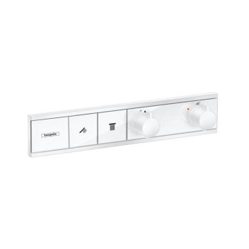- HANSGROHE RainSelect bateria termostatyczna do 2 odbiorników biały mat 15380700 - 15380700 - Łazienki Szydłowski