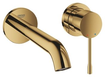 - GROHE-Essence 2 otworowa bateria umywalkowa 183 mm Kolor cool sunrise 19408GL1 - 19408GL1 - Łazienki Szydłowski