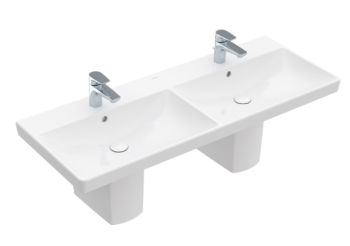 - VILLEROY&BOCH Avento Umywalka meblowa podwójna 120 x 47 cm biała 4A23CK01 - 4A23CK01 - Łazienki Szydłowski