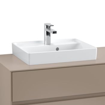 - VILLEROY&BOCH Collaro Umywalka szlifowana nablatowa 50 x 40 cm biała z powłoką CeramicPlus 43345GR1 - 43345GR1 - Łazienki Szydłowski