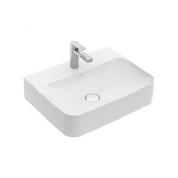 - VILLEROY&BOCH Finion Umywalka 60 x 47 cm biała z powłoką CeramicPlus 416861R1 - 416861R1 - Łazienki Szydłowski