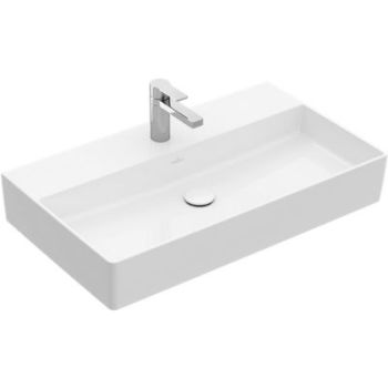  - VILLEROY&BOCH Memento 2.0 Umywalka 80 x 47 cm nablatowa biała z powłoką CeramicPlus 4A228LR1 - 4A228LR1 - Łazienki Szydłowski