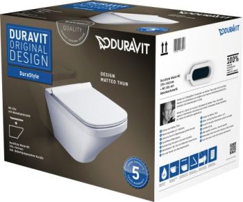  - DURAVIT DuraStyle Zestaw WC z miską wiszącą 37x54 cm biały połysk 45520900A1 - 45520900A1 - Łazienki Szydłowski