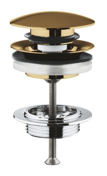 - GROHE-Zawór umywalkowy odpływowy zamykany kolor brushed cool sunrise 65807GN0 - 65807GN0 - Łazienki Szydłowski