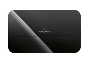 - VILLEROY&BOCH ViConnect przycisk spłukujący szkło glossy black 922400RB - 922400RB - Łazienki Szydłowski