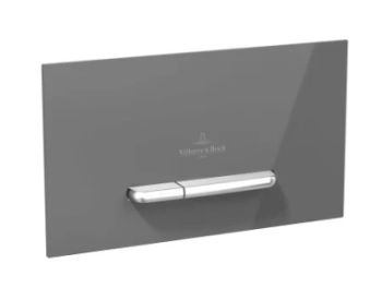 - VILLEROY&BOCH ViConnect przycisk spłukujący szkło szare 922160RA - 922160RA - Łazienki Szydłowski
