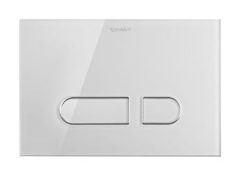 - DURAVIT DuraSystem A1 Przycisk uruchamiający, do WC, szkło białe WD5002012000 - WD5002012000 - Łazienki Szydłowski