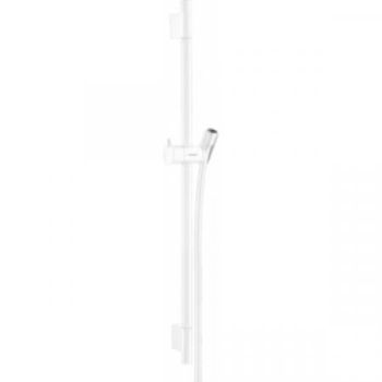 - HANSGROHE Unica Drążek prysznicowy S Puro 65 cm z wężem Isiflex 160 cm biały mat 28632700 - 28632700 - Łazienki Szydłowski