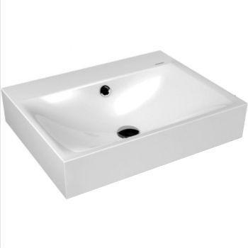 - KALDEWEI Silenio Umywalka , stal emaliowana ścienna z przelewem 60x46 cm, biała 904306013001 - 904306013001 - Łazienki Szydłowski