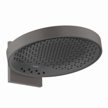 - HANSGROHE Rainfinity deszczownica 360 mm 3jet z przyłączem ściennym czarny chrom szczotkowany 26234340 - 26234340 - Łazienki Szydłowski