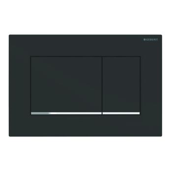 - GEBERIT Sigma 30 przycisk spłukujący czarny matowy, paski chrom błyszczący 115883141 - 115.883.14.1 - Łazienki Szydłowski