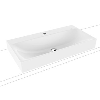 - KALDEWEI Silenio Umywalka nablatowa bez przelewu, 90 x 46 cm, biała 904206303001 - 904206303001 - Łazienki Szydłowski