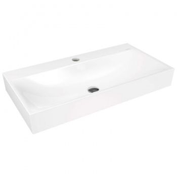 - KALDEWEI Silenio Umywalka nablatowa stal emaliowana 120 x 46 cm, bez przelewu, biała z powłoką Pearl Effekt 906406303001 - 906406303001 - Łazienki Szydłowski