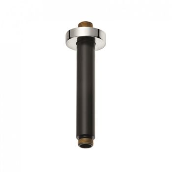  - KLUDI A-QA Ramię prysznicowe sufitowe 15 cm czarny mat/chrom 665158700 - 6651587-00 - Łazienki Szydłowski