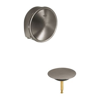 - GROHE-Talentofill zestaw napełniający, odpływowy i przelewowy do wanien szczotkowany brushed hard graphite 19952AL0 - 19952AL0 - Łazienki Szydłowski
