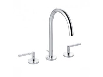 - KLUDI Nova Fonte Trzyotworowa bateria umywalkowa z pokrętłami chrom 201430515 - 201430515 - Łazienki Szydłowski